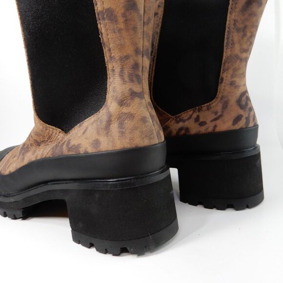 Timberland Kori Park 2.0 Chelsea Boots Size 9 Leopard Black Heel Lug Sole NEW - Picture 13 of 15